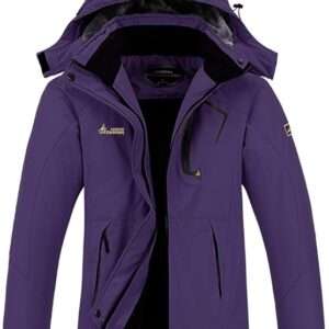 MOERDENG Women's Waterproof Ski Jacket Warm Winter Snow Coat Mountain