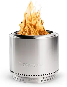 Solo Stove Bonfire 2.0 with Stand, 19.5 Inch Smokeless Fire Pit with Removable Ash