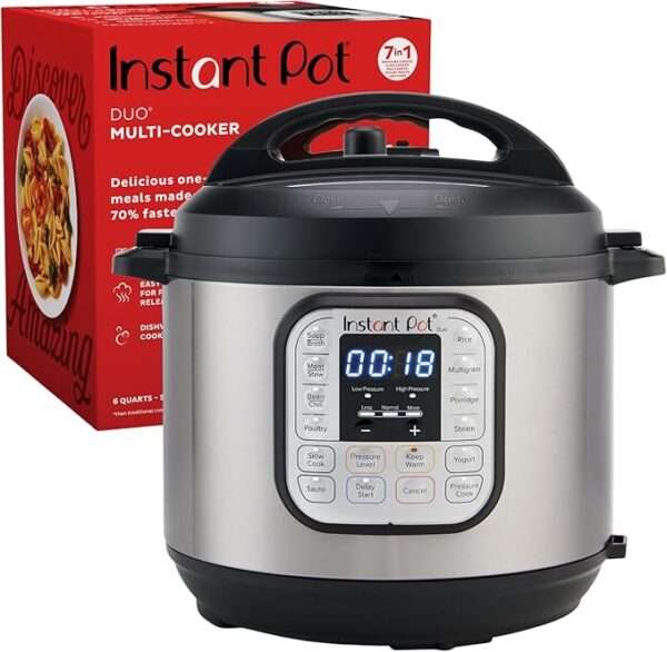 Instant Pot Duo 7-in-1 Electric Pressure Cooker, Slow Cooker, Rice Cooker, Steamer