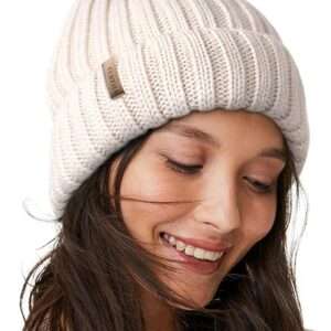 FURTALK Winter Hats for Women Fleece Lined Beanie Knit Chunky Womens Snow Cap