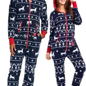 Tipsy Elves Unisex Adult Christmas Onesies Matching Holiday Jumpsuits with