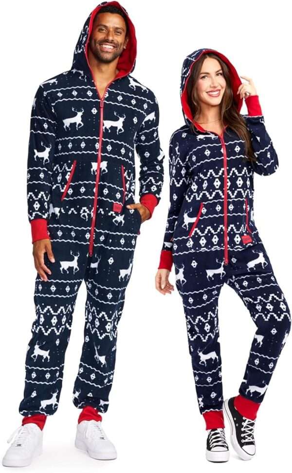 Tipsy Elves Unisex Adult Christmas Onesies Matching Holiday Jumpsuits