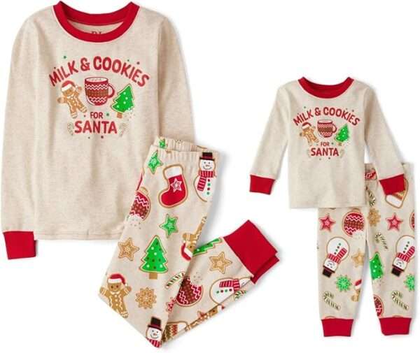 The Children's Place Baby and Kids', Sibling Matching, Holiday Pajama Sets, Cotton