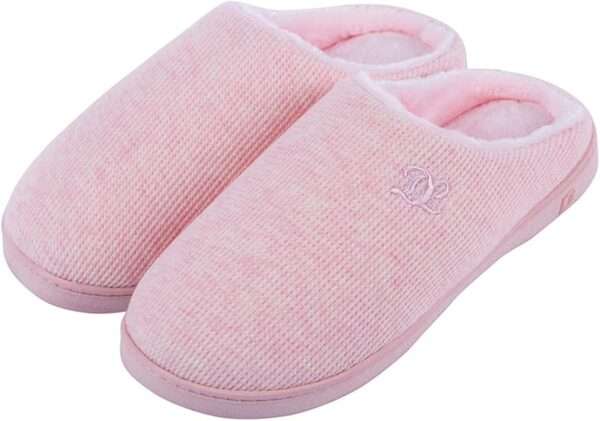 DL Womens Memory Foam Slippers, Cozy Slip on House Slippers for Women