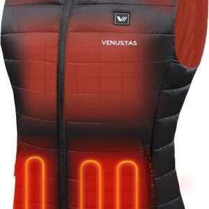 Venustas Women's Heated Vest with Battery Pack 7.4V, Heated clothes for women