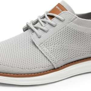 Bruno Marc Men's KnitFlex Breeze Mesh Sneakers Oxfords Lace-Up Lightweight