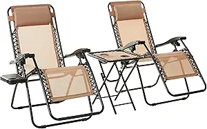 Amazon Basics Outdoor Mesh Adjustable Zero Gravity Lounge Chair Recliners