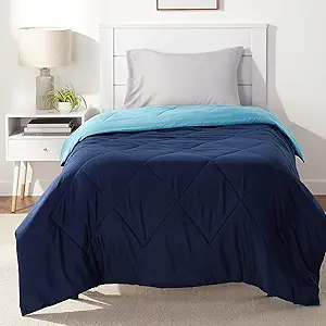 Amazon Basics Reversible Lightweight Microfiber Comforter Blanket