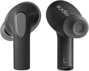 Sudio E3 Wireless Earbuds with Bluetooth 5.3, Hybrid ANC, Microphone, Codec AAC,