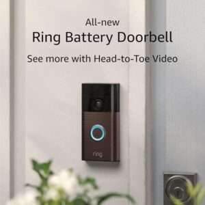 All-new Ring Battery Doorbell, Head-to-Toe Video, Live View with Two-Way Talk,