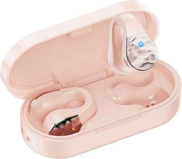 aigo Wireless Earbud Bluetooth Earphones, Open Ear Clip, Sport Ear Buds for iPhone
