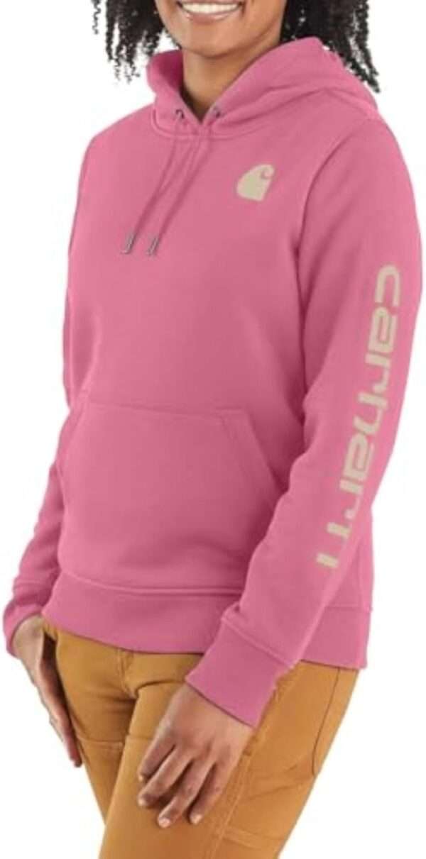 Carhartt Women's Relaxed Fit Midweight Logo Sleeve Graphic Sweatshirt