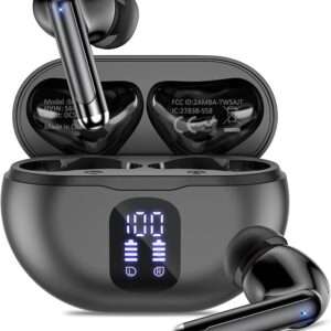 Wireless Earbuds, 2024 Bluetooth 5.3 Headphones, 50H Playback Deep Bass