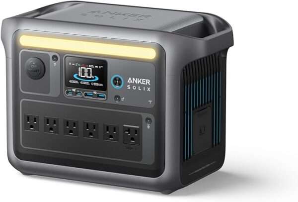 Anker SOLIX C1000 Portable Power Station, 1800W (Peak 2400W) Solar Generator,