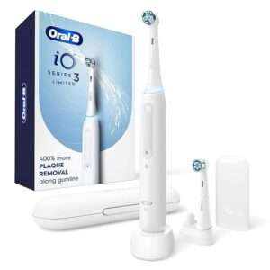 Oral-B iO Deep Clean Rechargeable Electric Powered Toothbrush, White with iO