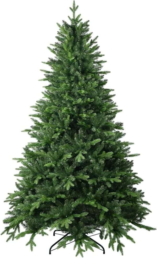 5 FT Artificial Christmas Tree with 1020 PE&PVC Mixed Branch Tips, Unlit Hinged