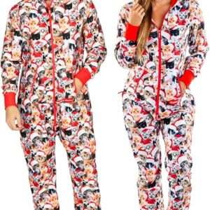Tipsy Elves Unisex Adult Christmas Onesies Matching Holiday Jumpsuits with