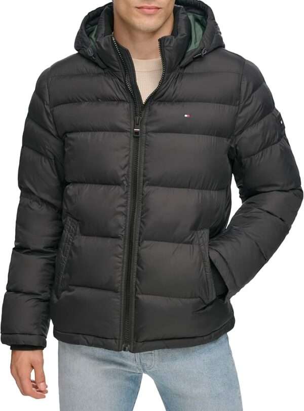 Tommy Hilfiger Men's Down Alternative Hooded Puffer Jacket