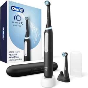 Oral-B iO Deep Clean Rechargeable Electric Powered Toothbrush, Black with iO Series