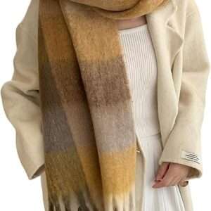 Wander Agio Winter Women Warm Scarf Long Shawl Large Scarves Cold Weather