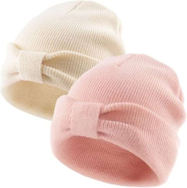 FURTALK Baby Beanie Winter Hat Knitted Warm Hat with Cute Bow Infant Toddler