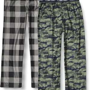 Calvin Klein Boys' Sleepwear Super Soft Brushed Micro Pajama Pants (2 Pack)