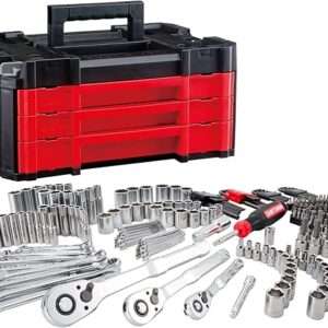 CRAFTSMAN VERSASTACK Mechanics Tool Set, 1/4 in, 3/8 in, and 1/2 in Drive, 230