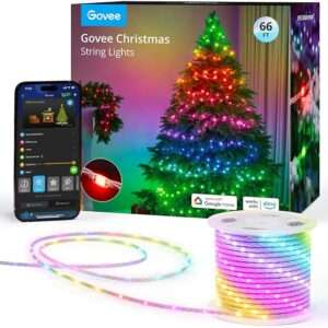Govee Christmas Lights 66ft, Smart RGBIC Christmas String Lights App-Controlled,