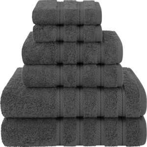 American Soft Linen Luxury 6 Piece Towel Set, 2 Bath Towels 2 Hand Towels 2