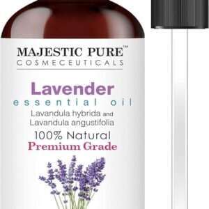 Majestic Pure Lavender Essential Oil with Glass Dropper | 100% Pure and Natural