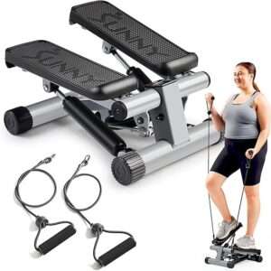 Sunny Health & Fitness Mini Steppers for Exercise at Home, Stair Step Workout