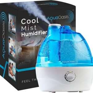 AquaOasis® Cool Mist Humidifier (2.2L Water Tank) Quiet Ultrasonic Humidifiers for