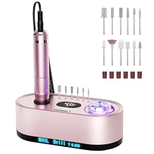 Electric Nail Drill Professional: 40000RPM Electric Nail File Kit E File Nail