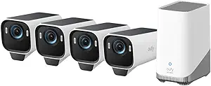 eufy Security eufyCam S3 Pro 4-Cam Kit, Solar Camera Outdoor Wireless