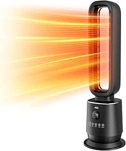 ASZ Tower Space Heater Bladeless with Thermostat- Oscillating Digital Ceramic