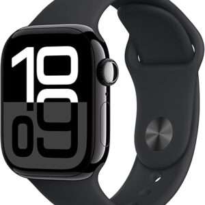 Apple Watch Series 10 [GPS 42mm case] Smartwatch with Jet Black Aluminium Case
