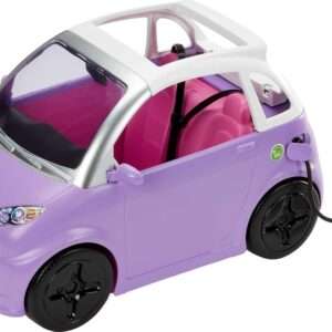 Barbie Doll Accessories, Toy Car Electric Vehicle with Charging Station, Plug
