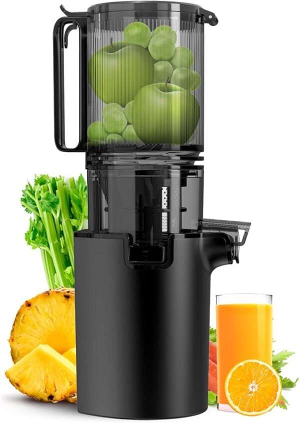 Cold Press Juicer, 5.4" Wide Feed Chute Juice Extractor Machine with 400W, High