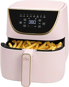 Paris Hilton Air Fryer, Large 6-Quart Capacity, Nonstick Made without PFAS