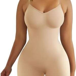 SHAPERX Women's Shapewear Bodysuit Tummy Control Body Shaper Seamless