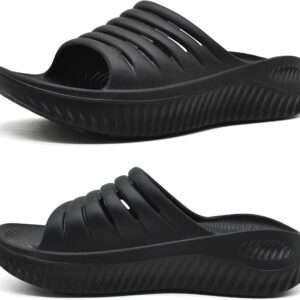 KuaiLu Womens Recovery Sandals With Comfortable Plantar Fasciitis Support,Ladies