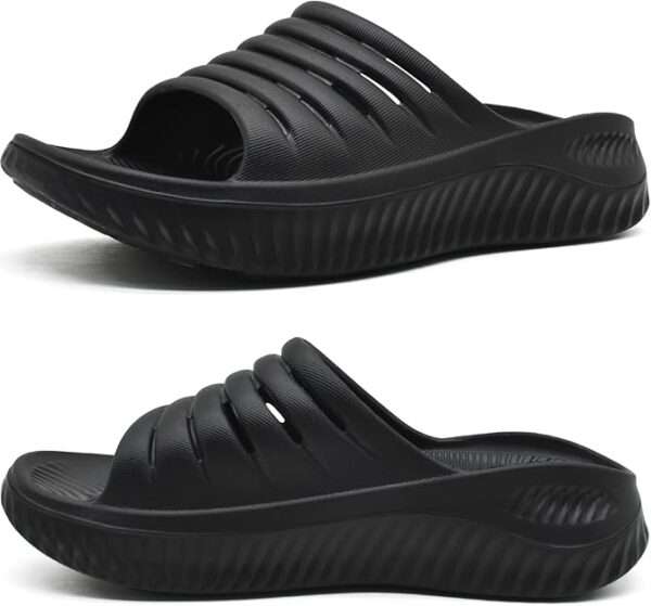 KuaiLu Womens Recovery Sandals With Comfortable Plantar Fasciitis Support,Ladies