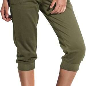 SPECIALMAGIC Women's Sweatpants Capri Pants Cropped Jogger Running Pants