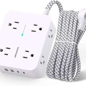 Surge Protector Power Strip - 8 Outlets with 4 USB (2 USB C) Charging Ports,