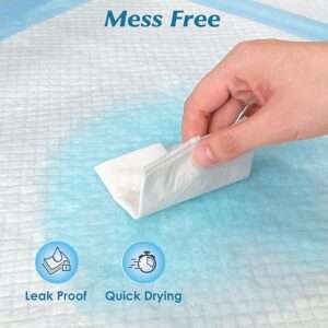 50 Count 30” x 36” Super Absorbency Disposable Underpads, Leakproof Quick Drying, Baby Puppy &