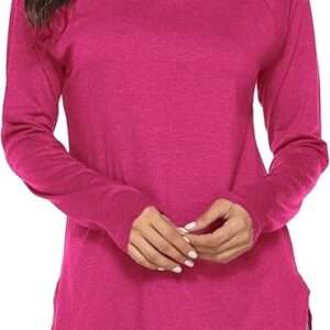 Newchoice Women's Casual Batwing Long Sleeve T Shirt Round Neck Basic Loose