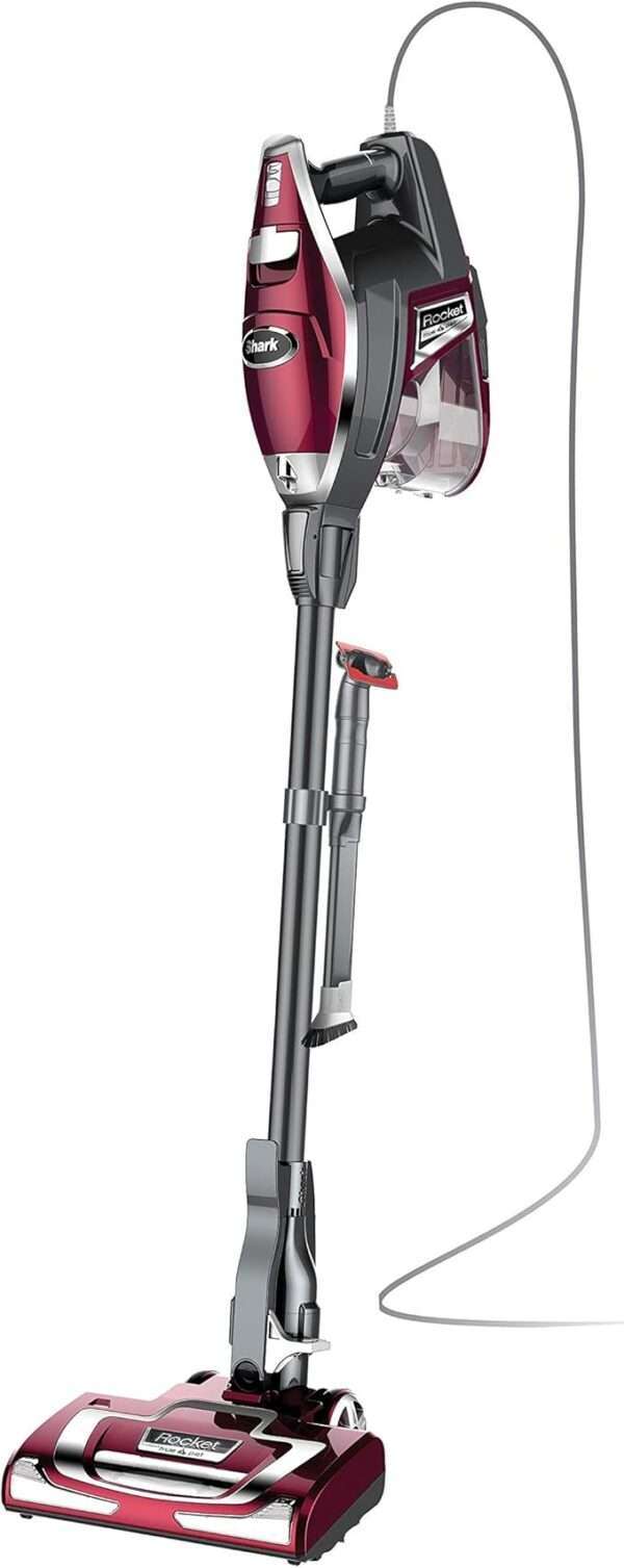 Shark HV322 Rocket Deluxe Pro Corded Stick Vacuum with LED Headlights, XL Dust