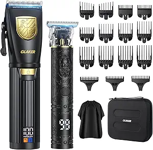 GLAKER Hair Clippers for Men Professional, Cordless Clippers for Hair