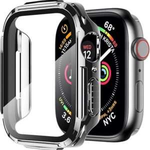 Mesime Rugged Case Compatible for Apple Watch Series 8 7 41mm with Tempered