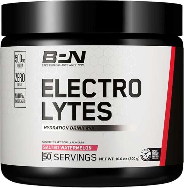 , No BARE PERFORMANCE NUTRITION, BPN Electrolytes Hydration Drink MixSugar